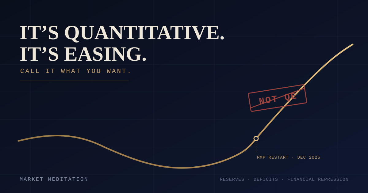 It’s Quantitative. It’s Easing. Call It What You Want.